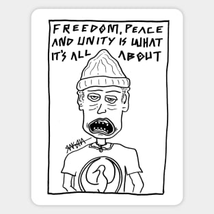 Freedom, Peace & Unity Magnet